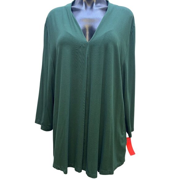 Alembika Long Sleeve Tunic Dark Green 7/L - Picture 1 of 4